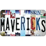 Mavericks Strip Art Novelty Metal License Plate Tag 7" x 4" (MP)