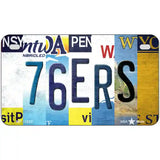 76ers Strip Art Novelty Metal License Plate Tag 7" x 4" (MP)