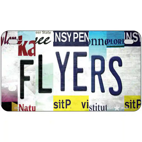 Flyers Strip Art Novelty Metal License Plate Tag 7" x 4" (MP)