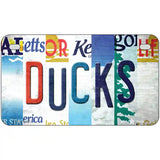 Ducks Strip Art Novelty Metal License Plate Tag 7" x 4" (MP)