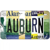 Auburn Strip Art Novelty Metal License Plate Tag 7" x 4" (MP)