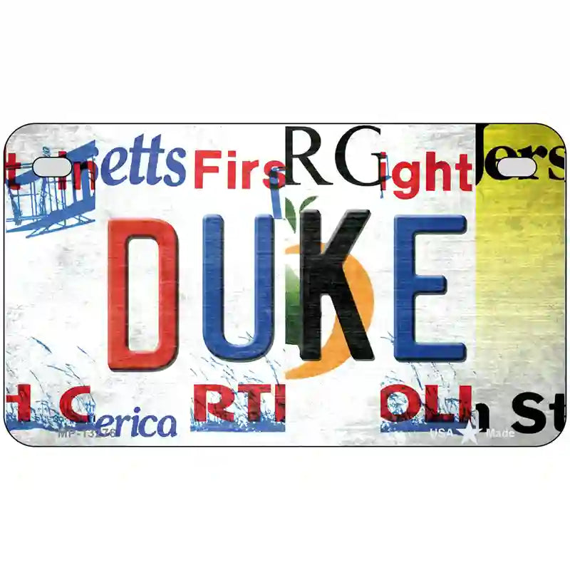 Duke Strip Art Novelty Metal License Plate Tag 7" x 4" (MP)