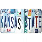 Kansas State Strip Art Novelty Metal License Plate Tag 7" x 4" (MP)