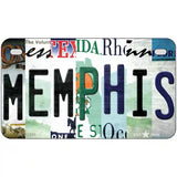 Memphis Strip Art Novelty Metal License Plate Tag 7" x 4" (MP)