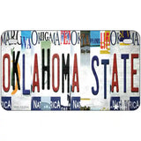 Oklahoma State Strip Art Novelty Metal License Plate Tag 7" x 4" (MP)