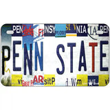 Penn State Strip Art Novelty Metal License Plate Tag 7" x 4" (MP)