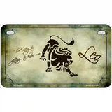 Leo Zodiac Novelty Metal License Plate 7" x 4" (MP)