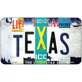 Texas Strip Art Novelty Metal License Plate Tag 7" x 4" (MP)