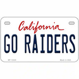 Go Raiders Novelty Metal License Plate Tag 7" x 4" (MP)