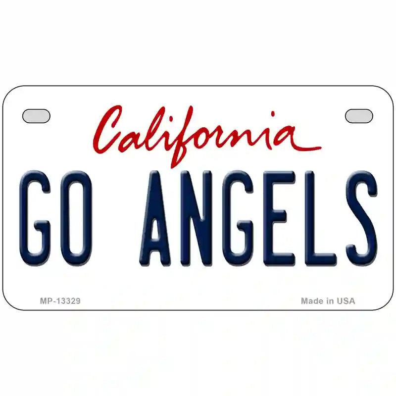 Go Angels Novelty Metal License Plate Tag 7" x 4" (MP)