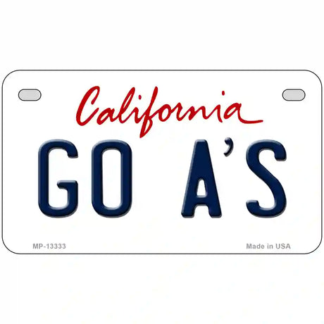 Go Athletics Novelty Metal License Plate Tag 7" x 4" (MP)