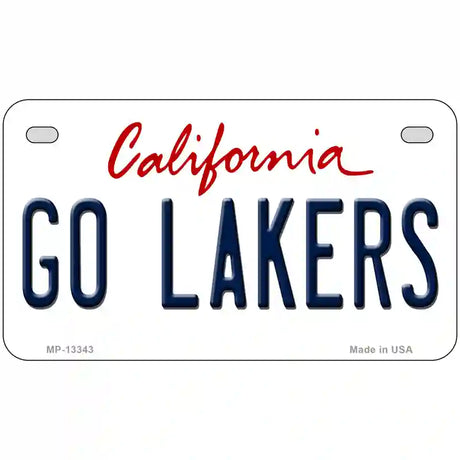 Go Lakers Novelty Metal License Plate Tag 7" x 4" (MP)