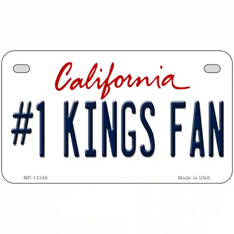 Number 1 Kings Fan Basketball Novelty Metal License Plate Tag 7" x 4" (MP)