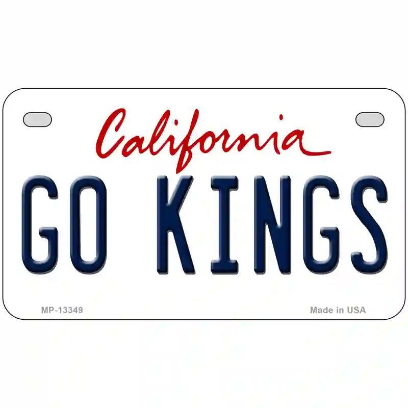 Go Kings California Novelty Metal License Plate Tag 7" x 4" (MP)