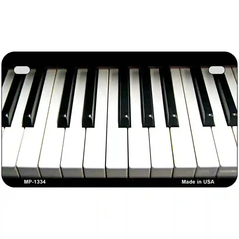 Piano Key board Novelty Metal License Plate 7" x 4" (MP)