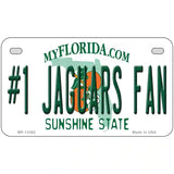 Number 1 Jaguars Fan Novelty Metal License Plate Tag 7" x 4" (MP)