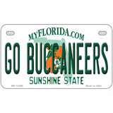 Go Buccaneers Novelty Metal License Plate Tag 7" x 4" (MP)