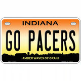 Go Pacers Novelty Metal License Plate Tag 7" x 4" (MP)