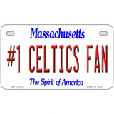 Number 1 Celtics Fan Novelty Metal License Plate Tag 7" x 4" (MP)