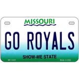 Go Royals Novelty Metal License Plate Tag 7" x 4" (MP)