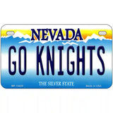 Go Golden Knights Novelty Metal License Plate Tag 7" x 4" (MP)