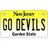 Go Devils Novelty Metal License Plate Tag 7" x 4" (MP)