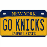 Go Knicks Novelty Metal License Plate Tag 7" x 4" (MP)