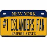 Number 1 Islanders Fan Novelty Metal License Plate Tag 7" x 4" (MP)