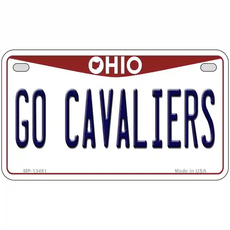 Go Cavaliers Novelty Metal License Plate Tag 7" x 4" (MP)