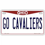 Go Cavaliers Novelty Metal License Plate Tag 7" x 4" (MP)