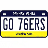 Go 76ers Novelty Metal License Plate Tag 7" x 4" (MP)