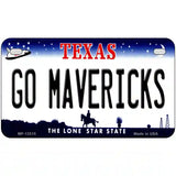 Go Mavericks Novelty Metal License Plate Tag 7" x 4" (MP)