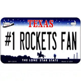 Number 1 Rockets Fan Novelty Metal License Plate Tag 7" x 4" (MP)