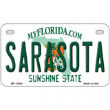 Sarasota Florida Novelty Metal License Plate 7" x 4" (MP)