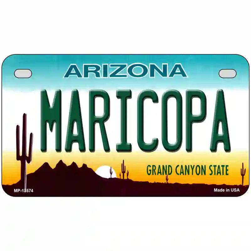 Maricopa Arizona Novelty Metal License Plate Tag 7" x 4" (MP)