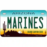 Marines Arizona Novelty Metal License Plate Tag 7" x 4" (MP)