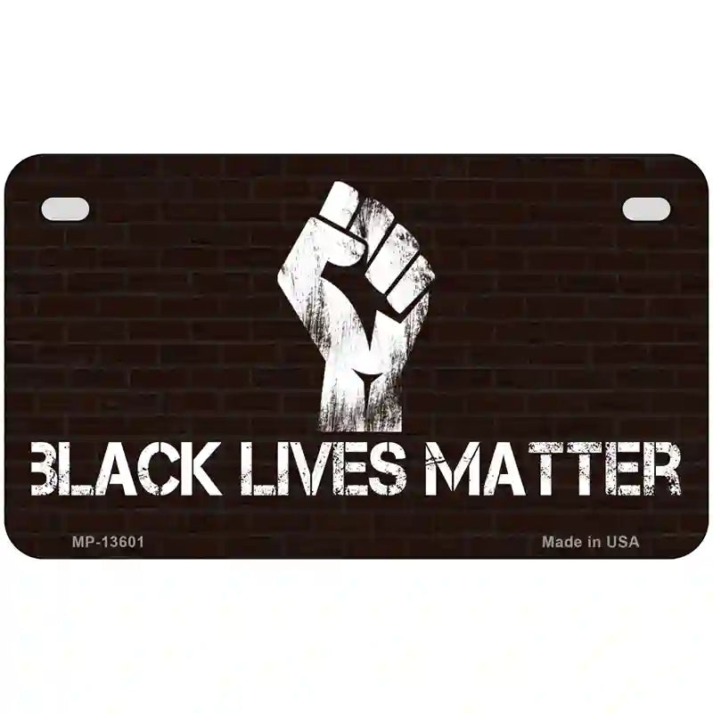 Black Lives Matter Brick Novelty Metal License Plate Tag 7" x 4" (MP)