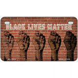 Black Lives Matter Fists Novelty Metal License Plate Tag 7" x 4" (MP)