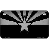 Arizona Flag Black  Novelty Metal License Plate Tag 7" x 4" (MP)