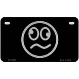 Loopy Black Novelty Metal License Plate Tag 7" x 4" (MP)