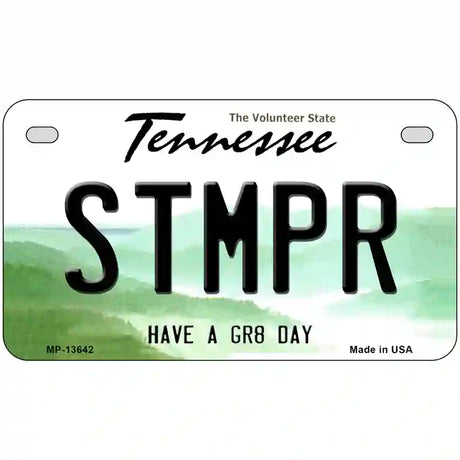 Stomper Novelty Metal License Plate Tag 7" x 4" (MP)