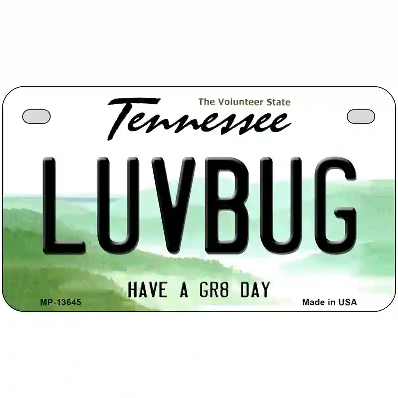 Love Bug Novelty Metal License Plate Tag 7" x 4" (MP)