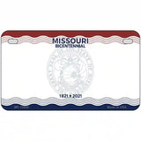 Missouri Bicentennial Novelty State Blank Metal License Plate 7" x 4" (MP)