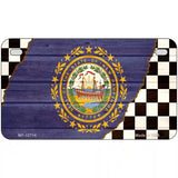 New Hampshire Racing Flag Novelty Metal License Plate Tag 7" x 4" (MP)