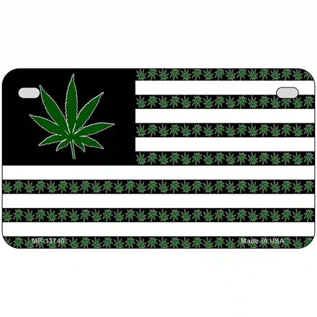 American Weed Novelty Metal License Plate Tag 7" x 4" (MP)