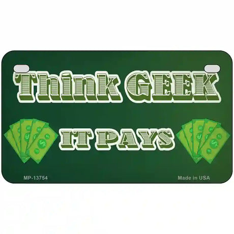 Think Geek Novelty Metal License Plate Tag 7" x 4" (MP)