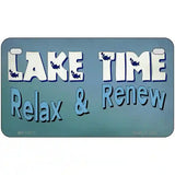 Lake Time Novelty Metal License Plate Tag 7" x 4" (MP)