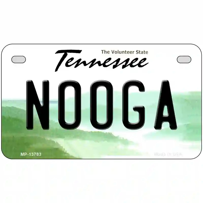 Nooga Tennessee Novelty Metal License Plate Tag 7" x 4" (MP)