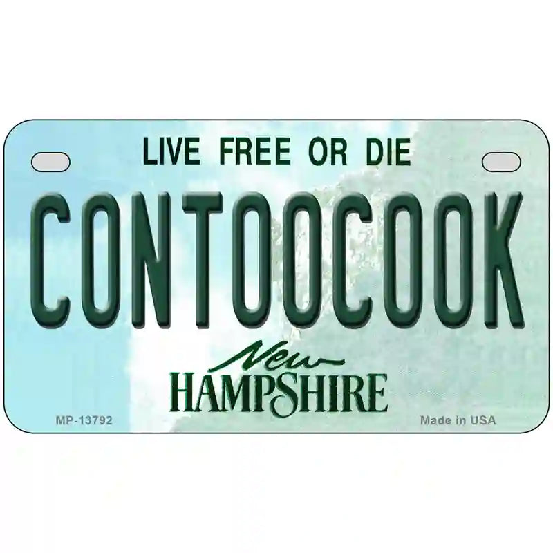 Contoocook New Hampshire Novelty Metal License Plate Tag 7" x 4" (MP)