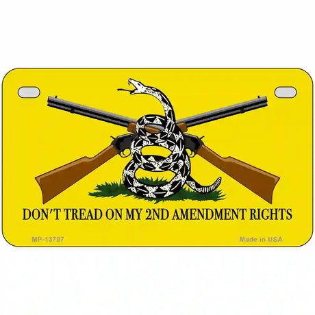 Dont Tread On My 2nd Amendment Novelty Metal License Plate 7" x 4" (MP)